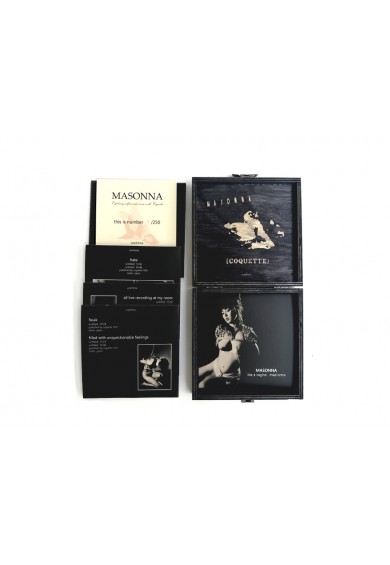 Masonna – Exploring self-corrosive noise with Coquette 4xCd wooden box Masonna – Exploring self-corrosive noise with Coquette 4xCd wooden box